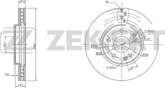 Zekkert BS-5201 - Bremžu diski ps1.lv