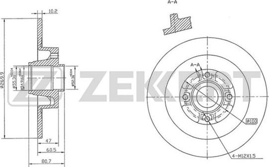 Zekkert BS-5213 - Bremžu diski ps1.lv