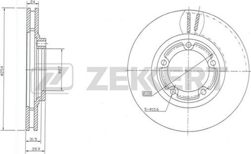 Zekkert BS-5281 - Bremžu diski ps1.lv