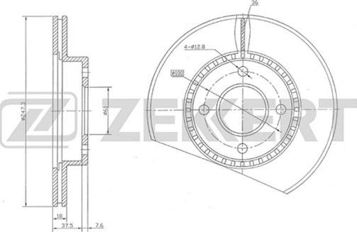 Zekkert BS-5227 - Bremžu diski ps1.lv