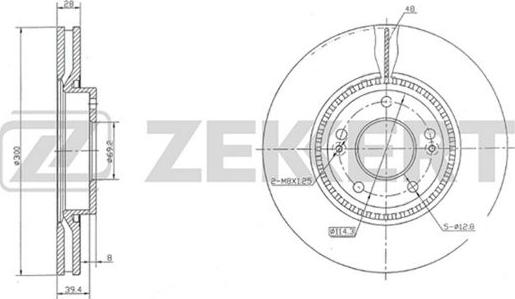 Zekkert BS-5274 - Bremžu diski ps1.lv