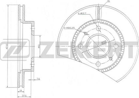 Zekkert BS-5799 - Bremžu diski ps1.lv