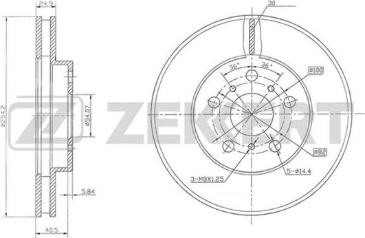 Zekkert BS-5751 - Bremžu diski ps1.lv