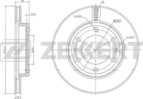 Zekkert BS-5719 - Bremžu diski ps1.lv