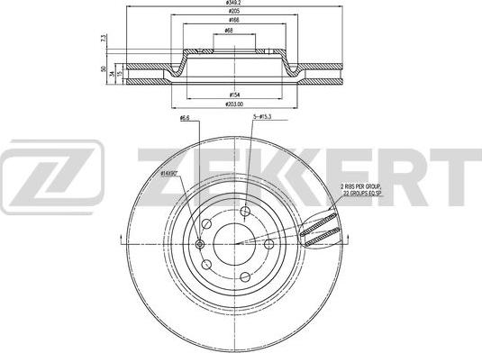 Zekkert BS-6463 - Bremžu diski ps1.lv