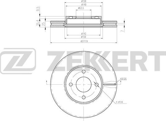 Zekkert BS-6471 - Bremžu diski ps1.lv