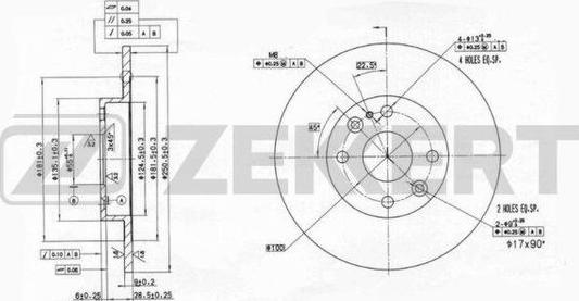 Zekkert BS-6060 - Bremžu diski ps1.lv