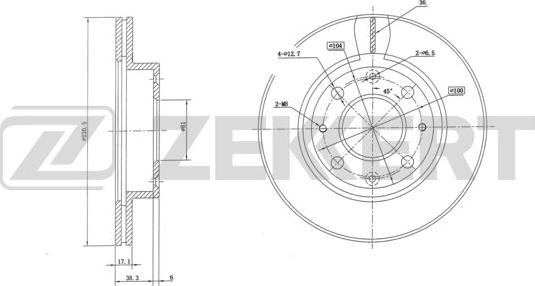 Zekkert BS-6062 - Bremžu diski ps1.lv