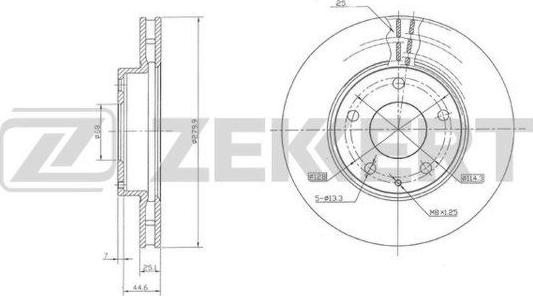 Zekkert BS-6010 - Bremžu diski ps1.lv