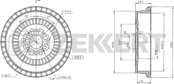 Zekkert BS-6031 - Bremžu trumulis ps1.lv