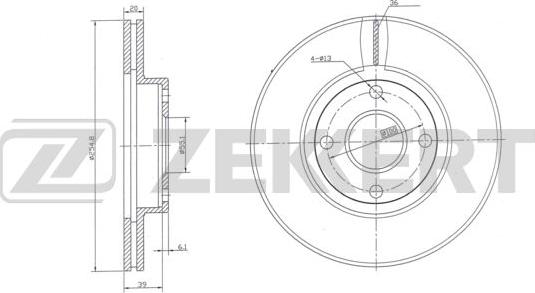 Zekkert BS-6020 - Bremžu diski ps1.lv