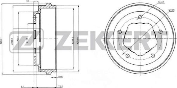 Zekkert BS-6111 - Bremžu trumulis ps1.lv