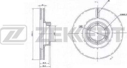 Zekkert BS-6130 - Bremžu diski ps1.lv