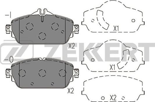 Zekkert BS-1411 - Bremžu uzliku kompl., Disku bremzes ps1.lv