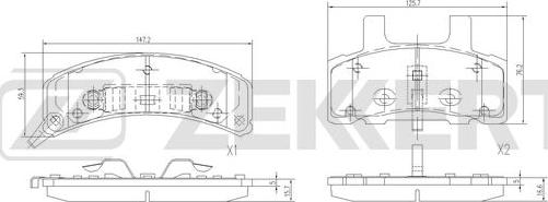 Zekkert BS-1073 - Bremžu uzliku kompl., Disku bremzes ps1.lv