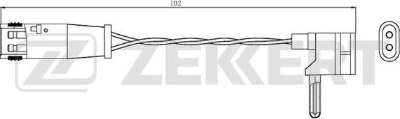 Zekkert BS-8043 - Indikators, Bremžu uzliku nodilums ps1.lv