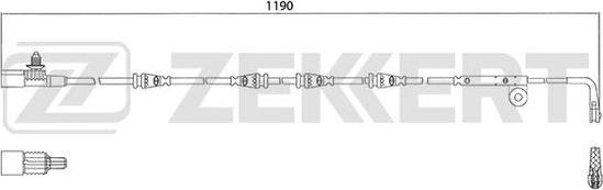 Zekkert BS-8051 - Indikators, Bremžu uzliku nodilums ps1.lv