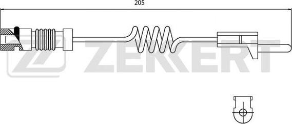 Zekkert BS-8014 - Indikators, Bremžu uzliku nodilums ps1.lv