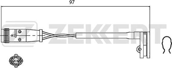 Zekkert BS-8018 - Indikators, Bremžu uzliku nodilums ps1.lv