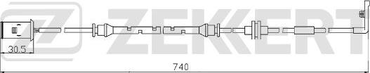 Zekkert BS-8088 - Indikators, Bremžu uzliku nodilums ps1.lv