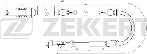 Zekkert BS-8082 - Indikators, Bremžu uzliku nodilums ps1.lv