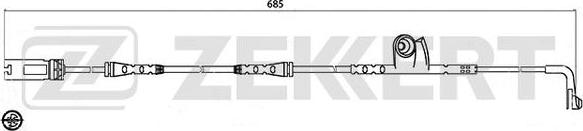 Zekkert BS-8035 - Indikators, Bremžu uzliku nodilums ps1.lv