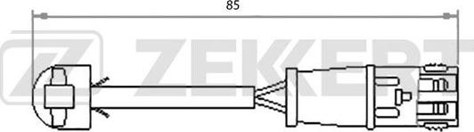 Zekkert BS-8031 - Indikators, Bremžu uzliku nodilums ps1.lv