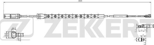 Zekkert BS-8100 - Indikators, Bremžu uzliku nodilums ps1.lv