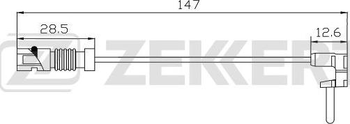Zekkert BS-8113 - Indikators, Bremžu uzliku nodilums ps1.lv