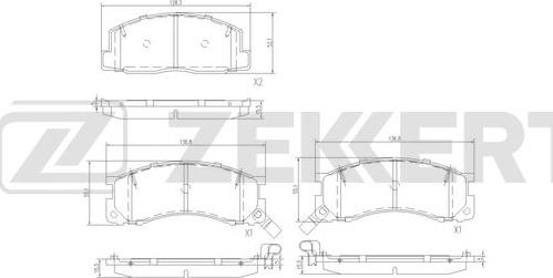 Zekkert BS-3024 - Bremžu uzliku kompl., Disku bremzes ps1.lv