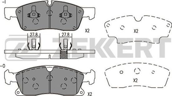 Zekkert BS-2951 - Bremžu uzliku kompl., Disku bremzes ps1.lv