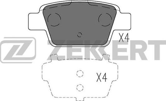 Zekkert BS-2920 - Bremžu uzliku kompl., Disku bremzes ps1.lv