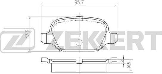 Zekkert BS-2464 - Bremžu uzliku kompl., Disku bremzes ps1.lv