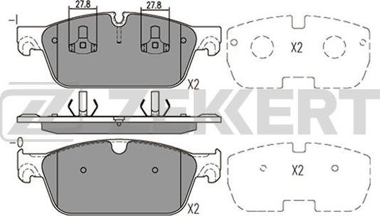 Zekkert BS-2467 - Bremžu uzliku kompl., Disku bremzes ps1.lv