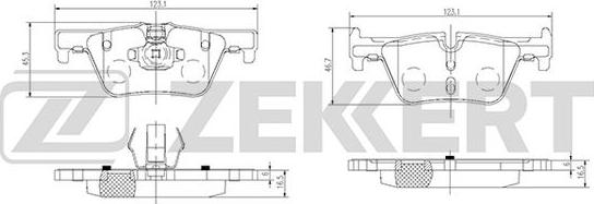 Zekkert BS-2149 - Bremžu uzliku kompl., Disku bremzes ps1.lv