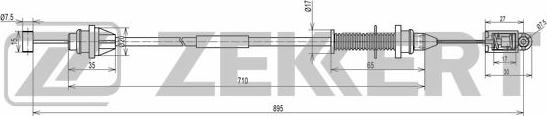 Zekkert BZ-1026 - Akseleratora trose ps1.lv