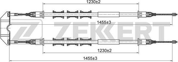 Zekkert BZ-1140 - Trose, Stāvbremžu sistēma ps1.lv