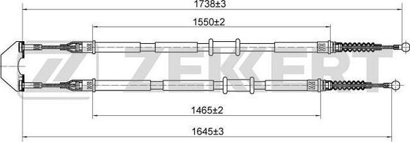 Zekkert BZ-1135 - Trose, Stāvbremžu sistēma ps1.lv