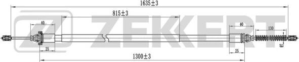 Zekkert BZ-1326 - Trose, Stāvbremžu sistēma ps1.lv