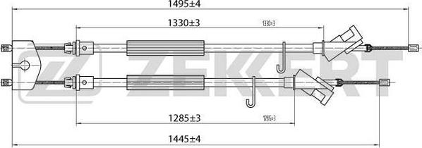 Zekkert BZ-1230 - Trose, Stāvbremžu sistēma ps1.lv