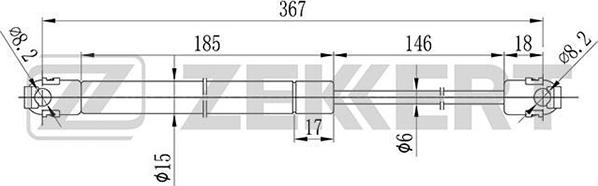 Zekkert GF-1005 - Gāzes atspere, Motora pārsegs ps1.lv