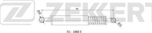 Zekkert GF-2542 - Gāzes atspere, Bagāžas / Kravas nodalījuma vāks ps1.lv