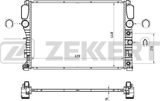 Zekkert MK-1443 - Radiators, Motora dzesēšanas sistēma ps1.lv