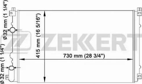 Zekkert MK-1442 - Radiators, Motora dzesēšanas sistēma ps1.lv