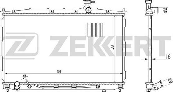 Zekkert MK-1477 - Radiators, Motora dzesēšanas sistēma ps1.lv