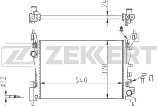 Zekkert MK-1559 - Radiators, Motora dzesēšanas sistēma ps1.lv