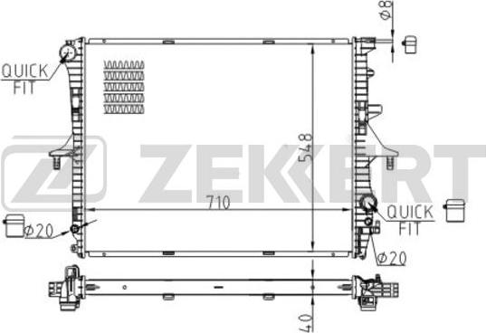 Zekkert MK-1556 - Radiators, Motora dzesēšanas sistēma ps1.lv