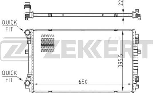 Zekkert MK-1557 - Radiators, Motora dzesēšanas sistēma ps1.lv