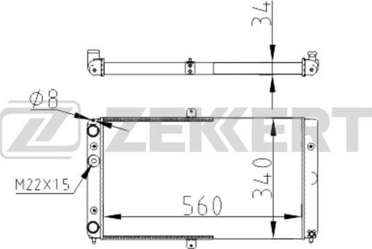 Zekkert MK-1506 - Radiators, Motora dzesēšanas sistēma ps1.lv