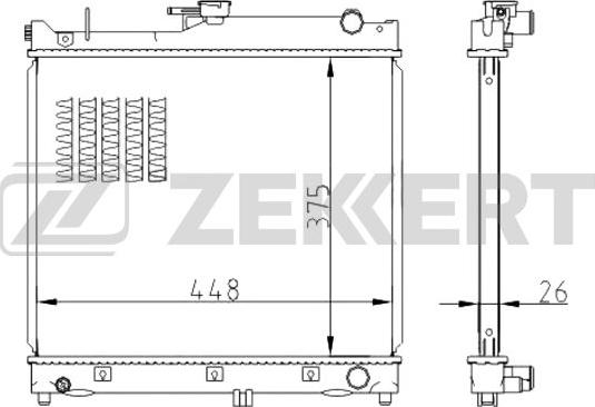 Zekkert MK-1511 - Radiators, Motora dzesēšanas sistēma ps1.lv